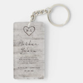 Liebling der Mutter des Groom-Zitats Schlüsselanhänger (Rückseite)