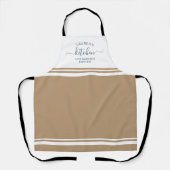 Liebling gebacken in Tan Französisch Streifen Schü Schürze (Vorderseite)