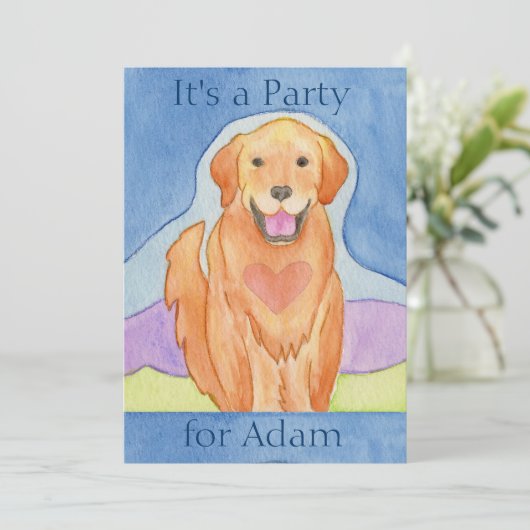 Liebling Geburtstagsfeier Einladung (Stehend Vorderseite)