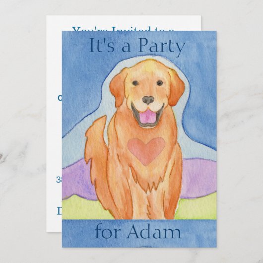 Liebling Geburtstagsfeier Einladung (Vorne/Hinten)