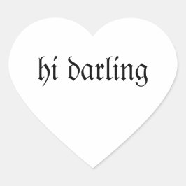 Liebling Herz-Aufkleber