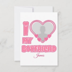 Liebling Ich Liebe Meinen Freund – Foto & Name hin Karte