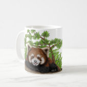 Liebling, ich liebe Rote Panda Kinder Kaffeetasse (Vorderseite Links)