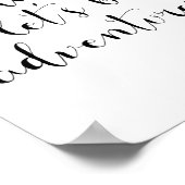 Liebling, lass uns Abenteurer sein Poster (Ecke)