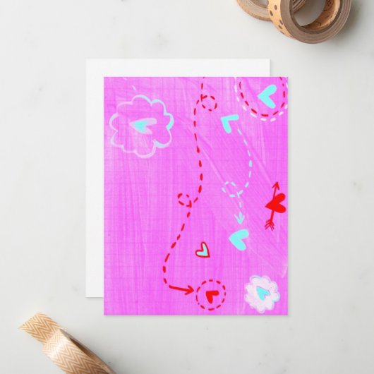 Liebling Mitteilungskarte (Vorderseite/Rückseite Beispiel)