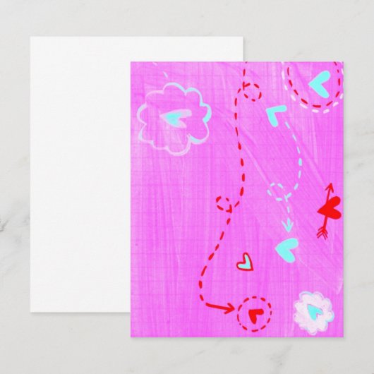 Liebling Mitteilungskarte (Vorne/Hinten)