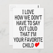 Liebling Postkarte (Vorne/Hinten)