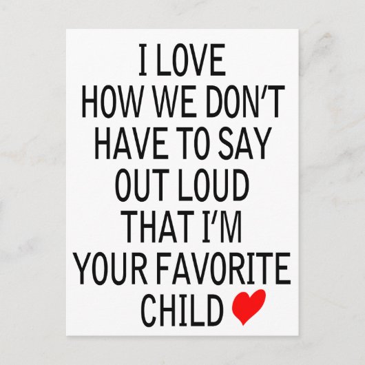 Liebling Postkarte (Vorderseite)