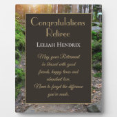 Liebling! Retirees Glückwunschgeschenk Plaque Fotoplatte (Vorderseite)