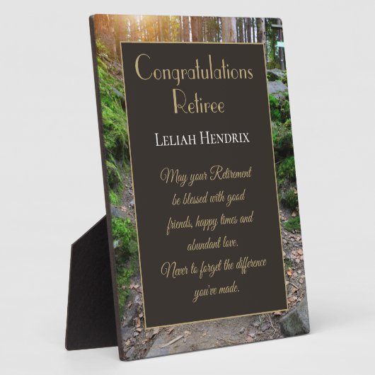 Liebling! Retirees Glückwunschgeschenk Plaque Fotoplatte (Seite)