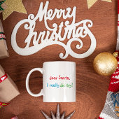 Liebling Santa I wirklich versucht Kinder heißen K Kaffeetasse