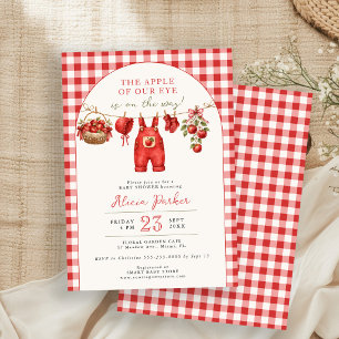 Liebling unseres Auges Wäscheleine Gingham-Baby-Pa Einladung