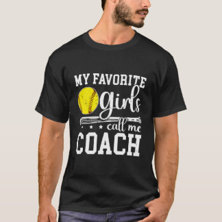 Lieblings-Anruf Mich Softball-Trainer Softball-Tra T-Shirt