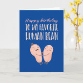 Lieblings-Bean Niedlichen Paar Pub Funny Geburtsta Karte (Gelbe Blume)