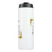 Lieblings-Bibelverse Isaiah 41:10 Sonnenblume Thermosbecher (Vorderseite)