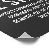 Lieblings-Bibelverse-Poster, Christlich, stark sei Poster (Ecke)