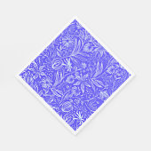 Lieblings-Blumenmuster, Periwinkle Blau, Serviette (Ecke)