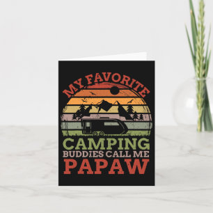 Lieblings-Camping-Buddies nennen mich Papaw-Tag Karte