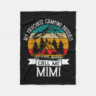 Lieblings-Campingfreunde nennen Mimi Vintage Weihn Fleecedecke