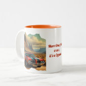 Lieblings-Car-Coffee-Tasse Zweifarbige Tasse (Vorderseite Links)
