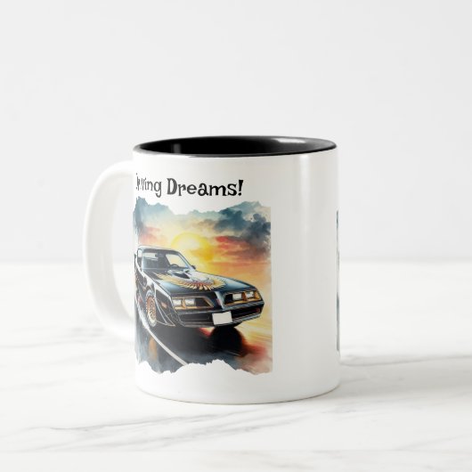 Lieblings-Car-Coffee-Tasse Zweifarbige Tasse (Vorderseite Links)