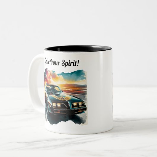 Lieblings-Car-Coffee-Tasse Zweifarbige Tasse (Vorderseite Links)