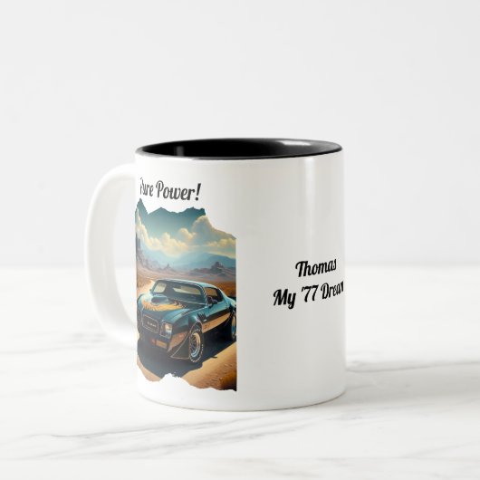 Lieblings-Car-Coffee-Tasse Zweifarbige Tasse (Vorderseite Links)