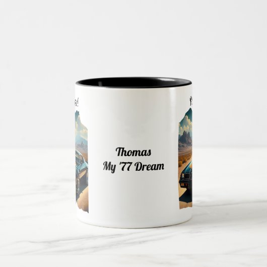 Lieblings-Car-Coffee-Tasse Zweifarbige Tasse (Mittel)