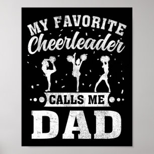 Lieblings-Cheerleader nennt mich Vater Vatertag Poster