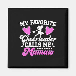 Lieblings-Cheerleaderin nennt mich Mamaw Cheer Mam Magnet