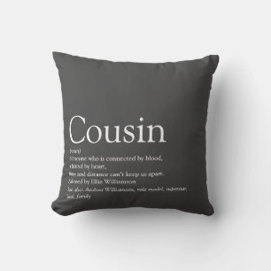 Lieblings-Cousin aller Zeiten Definition Spaß Kissen