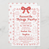 Lieblings-Ding Party Rot Rosa Schleife Weihnachten (Vorne/Hinten)