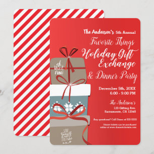 Lieblings-Ding-Weihnachtsgeschenktauschparty Einladung