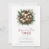 Lieblings-Dinge Feierliche Weihnachtsgeschenke Exc Einladung (Vorderseite)