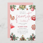 Lieblings-Dinge Feiertag einladen Einladung (Vorne/Hinten)