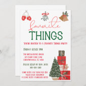 Lieblings-Dinge Feiertag Moderne Einladung (Vorne/Hinten)