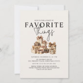 Lieblings-Dinge Geschenk Exchange Feiertag Party Einladung (Vorderseite)