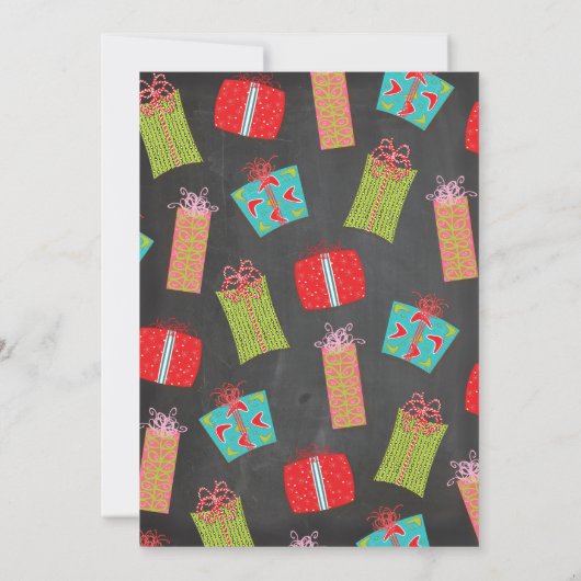 Lieblings-Dinge Weihnachtsgeschenke Exchange Einladung (Rückseite)