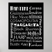 Lieblings-Drinks-Subway-Art-Poster Poster (Vorne)