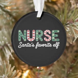 Lieblings-Elfen-Lebens-Krankenschwester-Tagesgesch Ornament