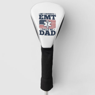 Lieblings-EMT nennt mich Dad Vintage-Patriotisches Golf Headcover
