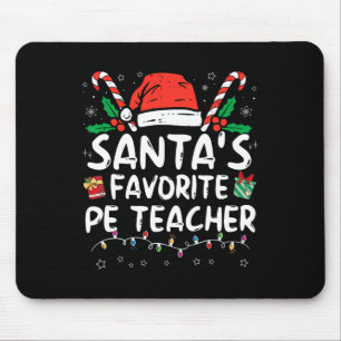 Lieblings-Feiertagslehrer Weihnachten Santa Lustig Mousepad
