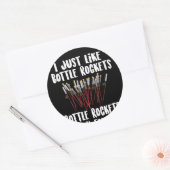 Lieblings-Feuerwerk-Flaschensteckchen Runder Aufkleber (Umschlag)