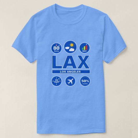 Lieblings-Flughafencode-Wetter-T-Shirt T-Shirt (Design vorne)