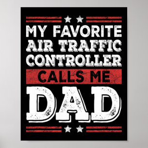 Lieblings Fluglotse nennt mich Papa Vater Poster