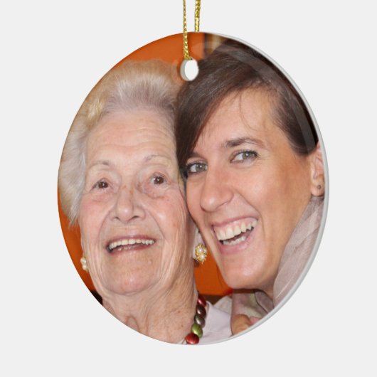 Lieblings Foto Keramik Weihnachten Keramik Ornament (Links)