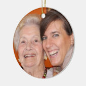 Lieblings Foto Keramik Weihnachten Ornament (Links)