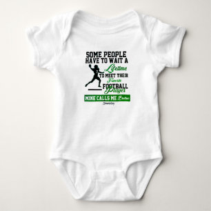 Lieblings-Fußballspieler Quarterback Brother Baby Strampler
