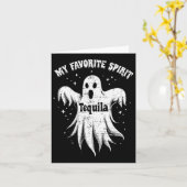 Lieblings-Geist Tequila Drink Ghost Halloween C Karte (Gelbe Blume)