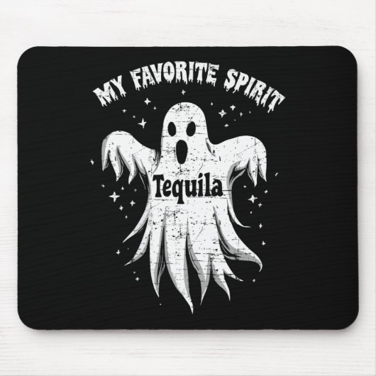 Lieblings-Geist Tequila Drink Ghost Halloween C Mousepad (Vorne)